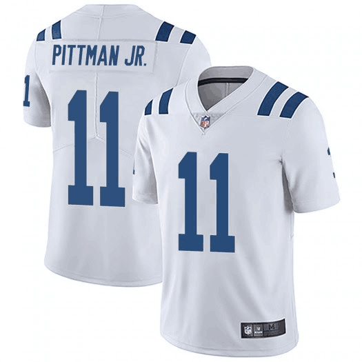 Men's Indianapolis Colts #11 Michael Pittman Jr. White Vapor Untouchable Limited Stitched Jersey
